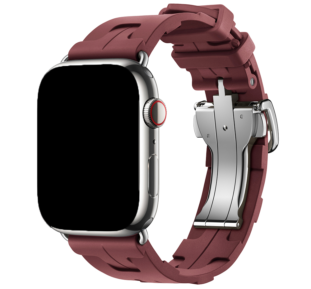 Apple Watch Sportarmband Hermes kilim single tour rot